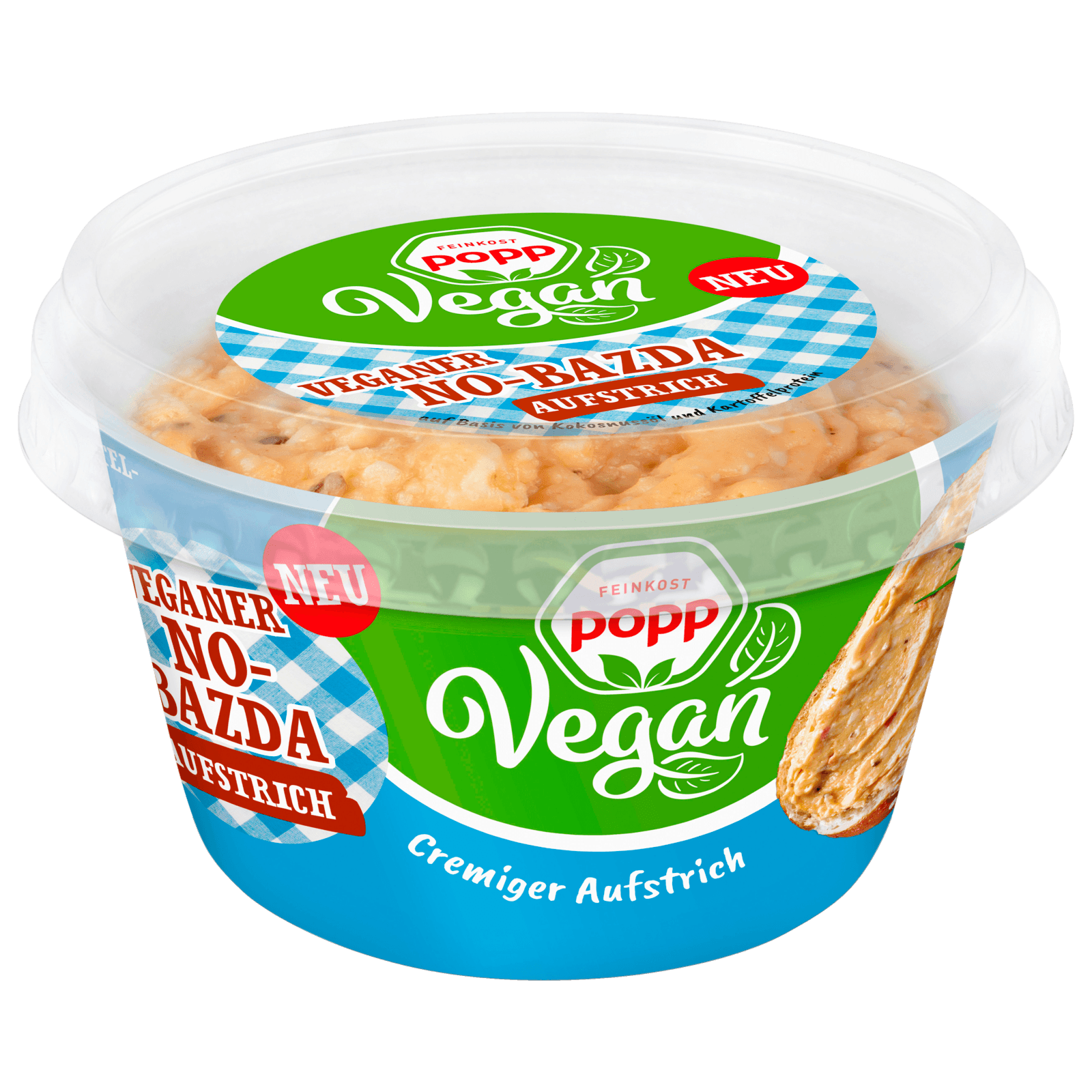 Feinkost Popp No-Bazda Aufstrich vegan 150g