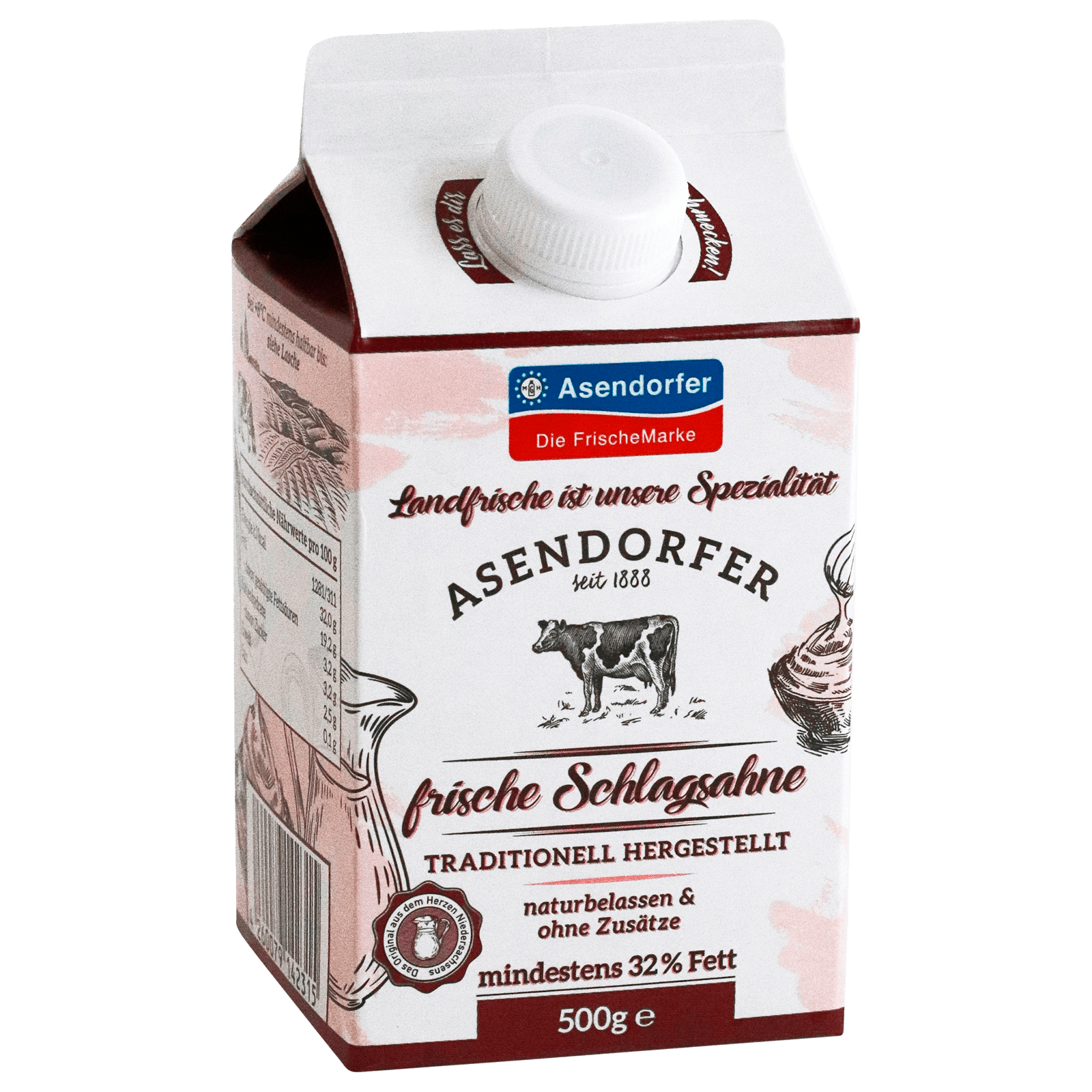 Asendorfer frische Schlagsahne 500g