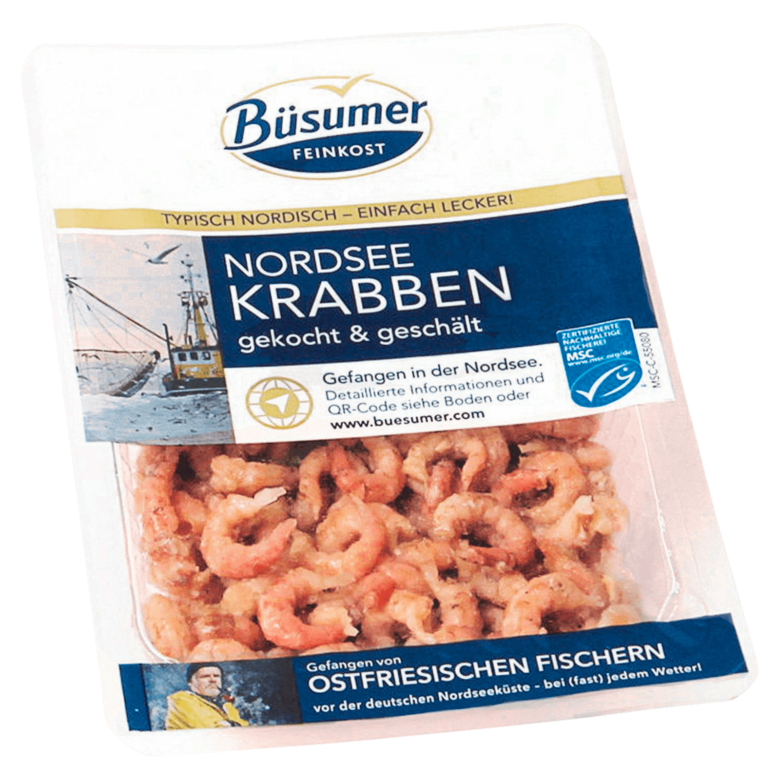 Büsumer Feinkost Nordsee Krabben 50g