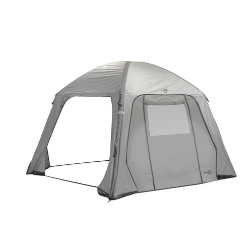 Bo-Camp Seitenwand, Wand mit Tür, BxH: 319 x 184 cm - grau