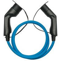 Kabelmeister E-Auto-Ladekabel Mode 3, Typ 2 Stecker an Buchse, 32 A, 2,5 m, bla