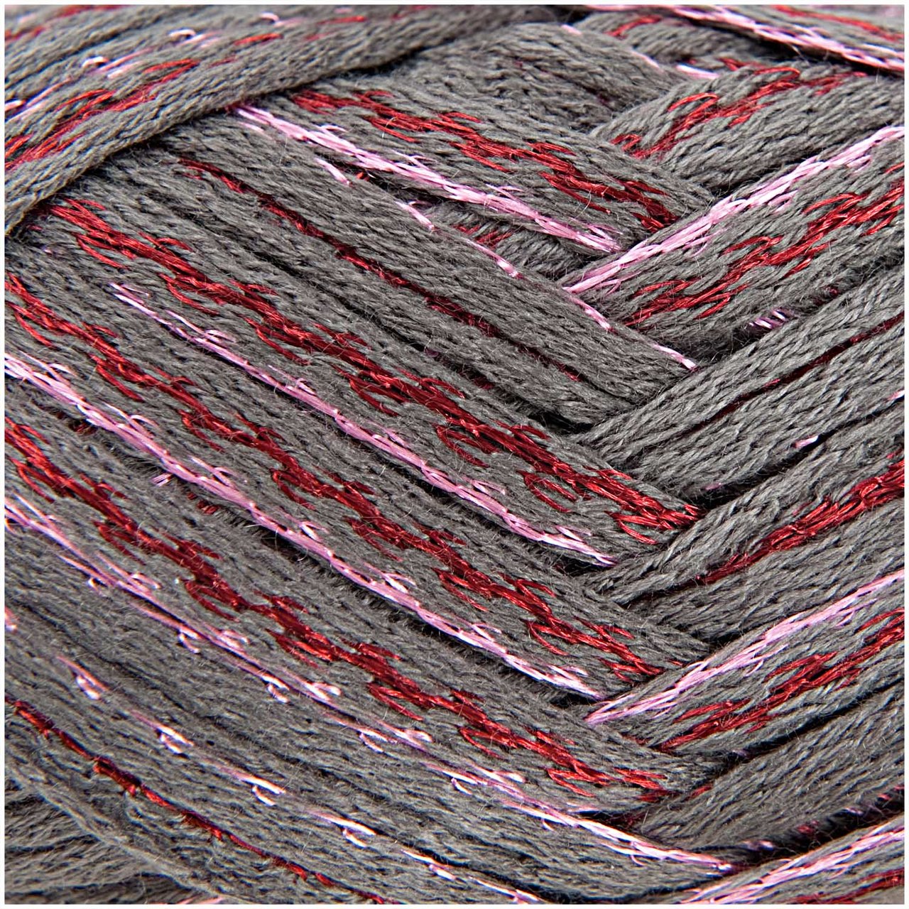 Rico Design Creative Can Can Glitz 150g 45m grau/pink