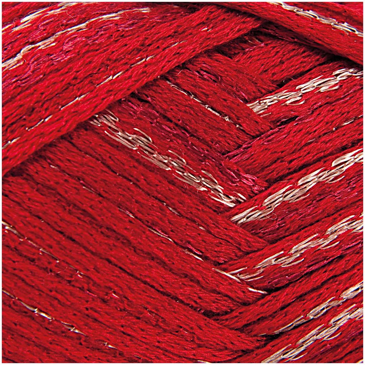 Rico Design Creative Can Can Glitz 150g 45m rot/kupfer