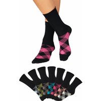 H.I.S Socken, (7 Paar), in angesagtem Rhombenmuster