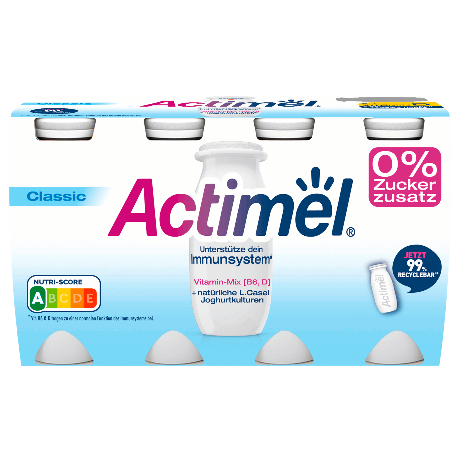 Danone Actimel Drink Classic 0,1% 8x100g