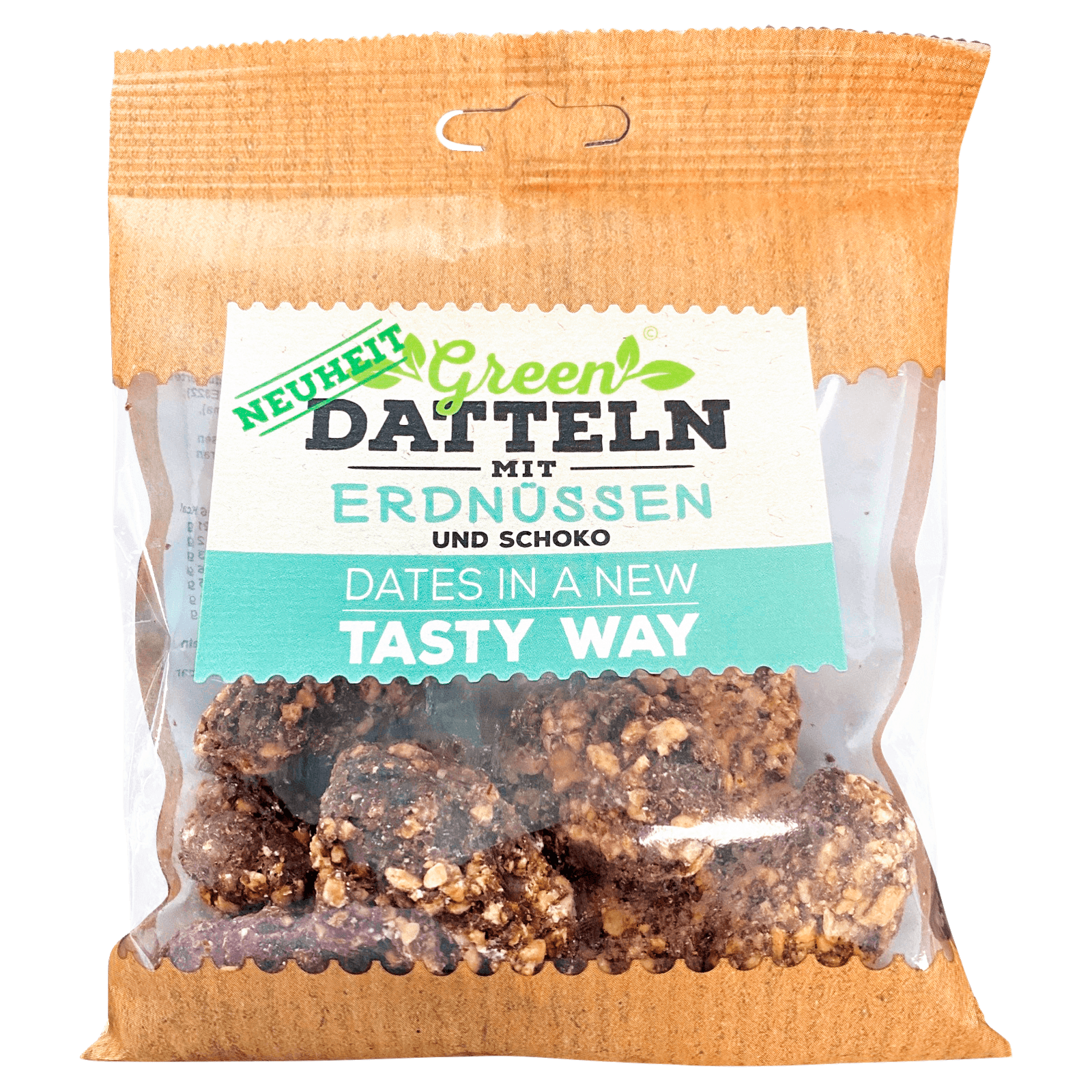 Green Datteln mit Erdnüssen und Schoko 100g