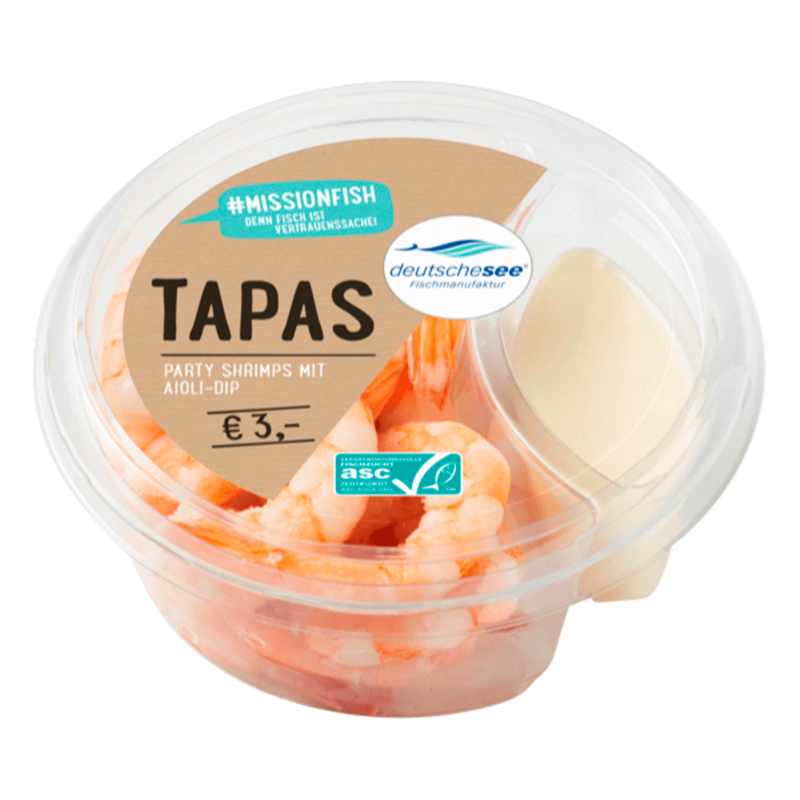 Deutsche See Tapas Partyshrimps Aioli Dip 100g