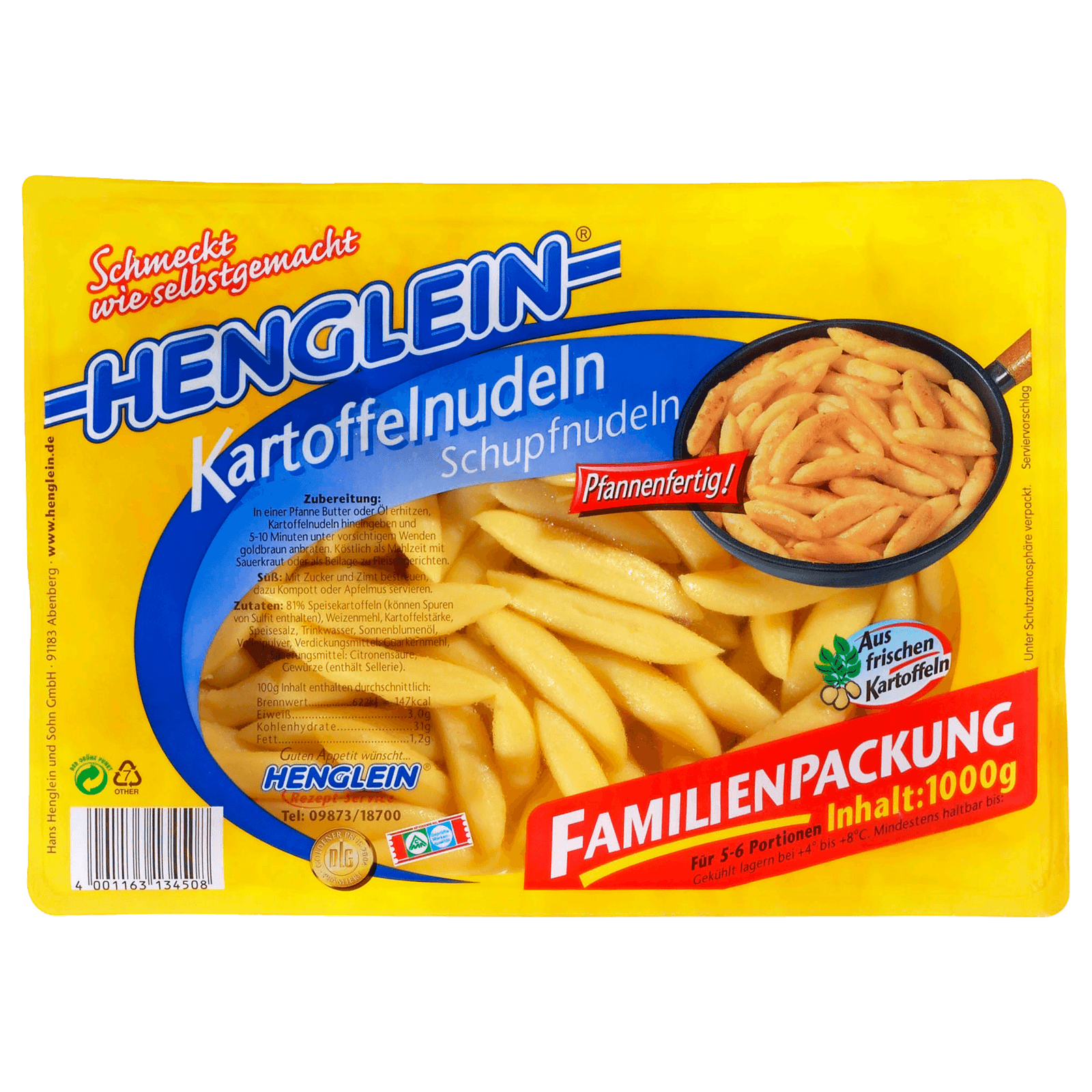 Henglein Schupfnudeln 1kg