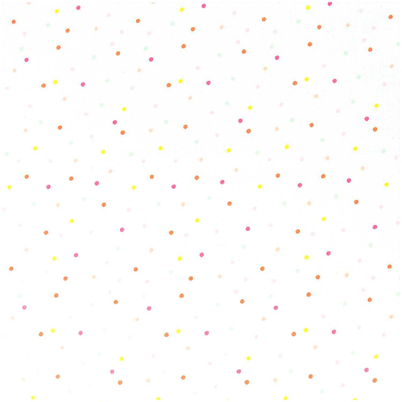 Rico Design Stoff Konfetti weiß-neon-pastell 140cm