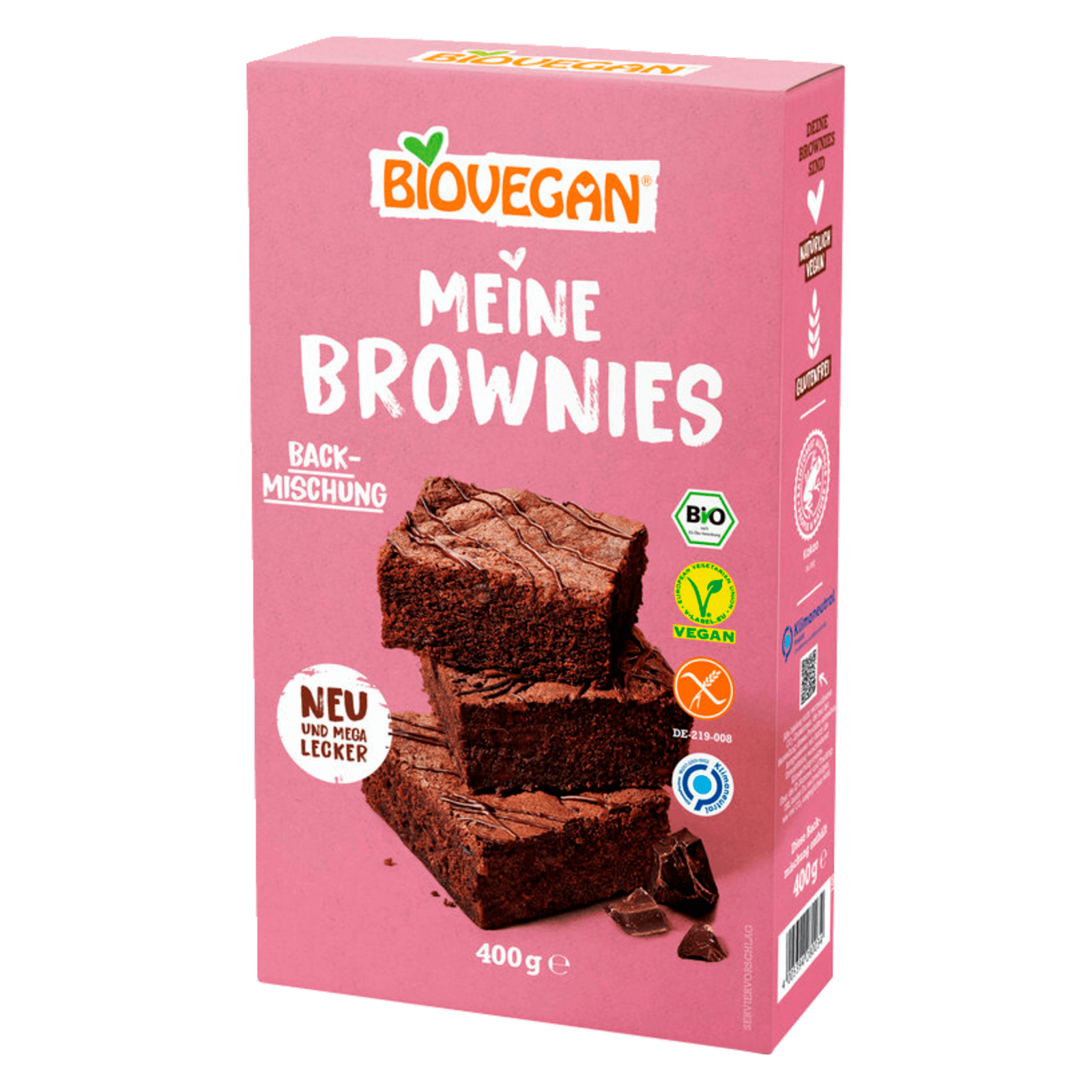 Biovegan Bio Backmischung Brownies glutenfrei 400g