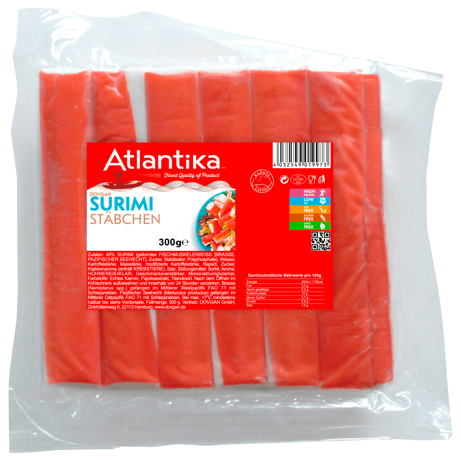 Atlantika Surimi Stäbchen 300g