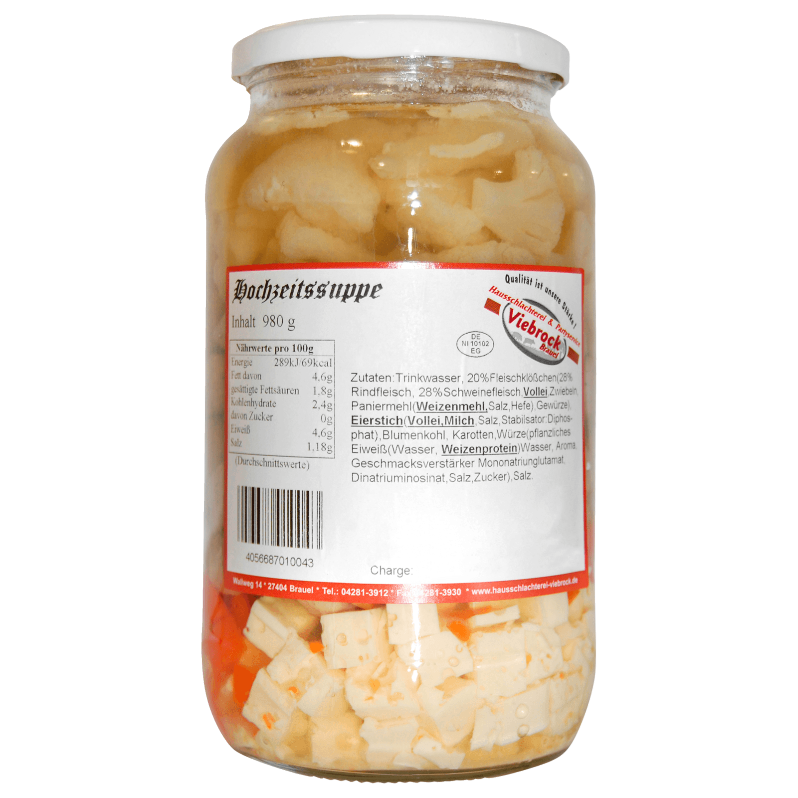 Viebrock Hochzeitssuppe 980g