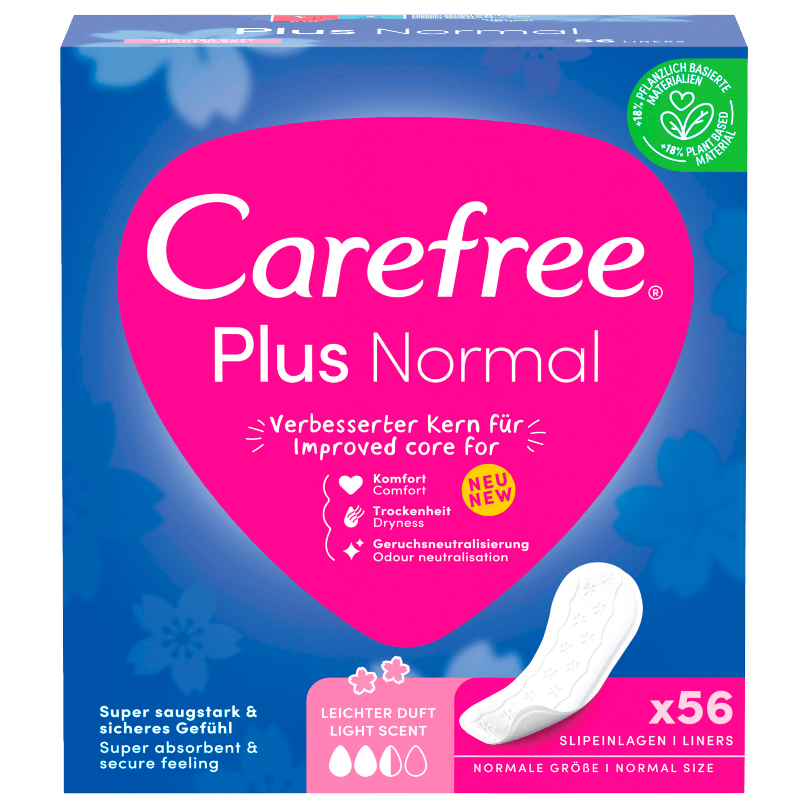 Carefree Slipeinlagen Plus Normal 56 Stück