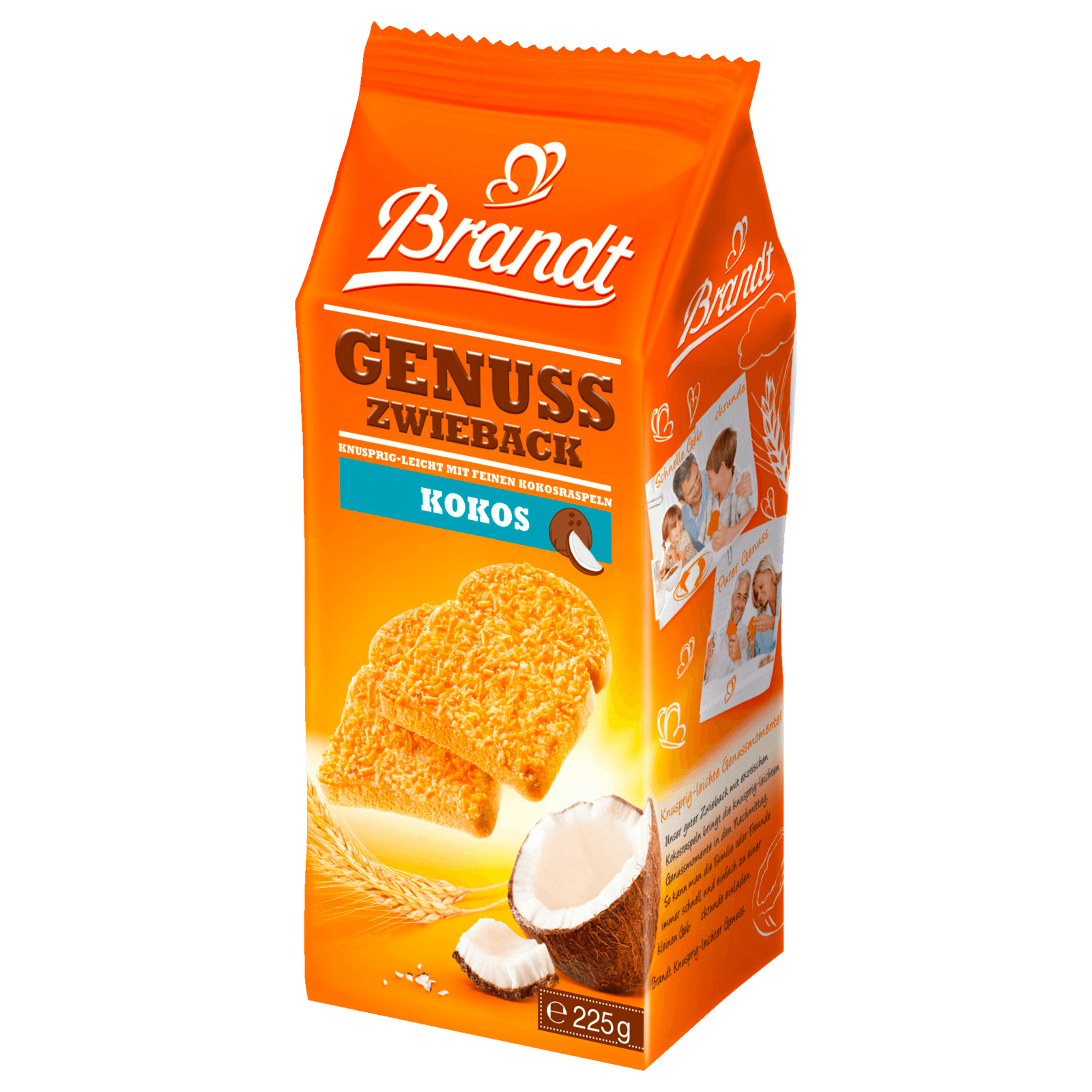 Brandt Kokos-Zwieback 225g