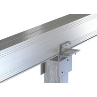 GS Terrassen Montagesysteme Bodenanker, Silber, Aluminium, Länge: 100 mm - silberfarben