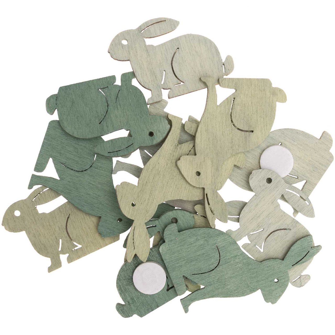 Ohhh! Lovely! Holzsticker Hase klein 12 Stück mint