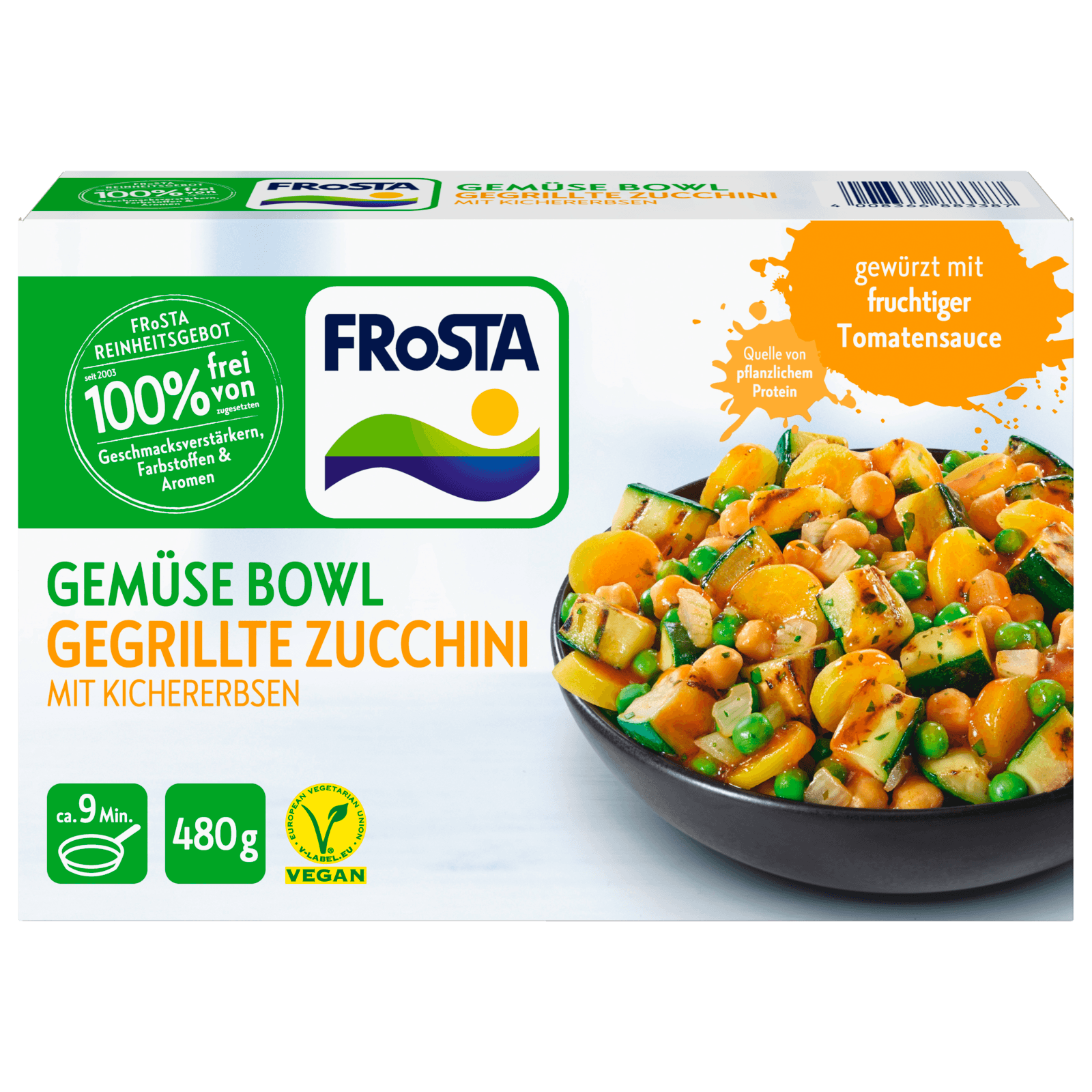 Frosta Gemüse Bowl Gegrillte Zucchini vegan 480g