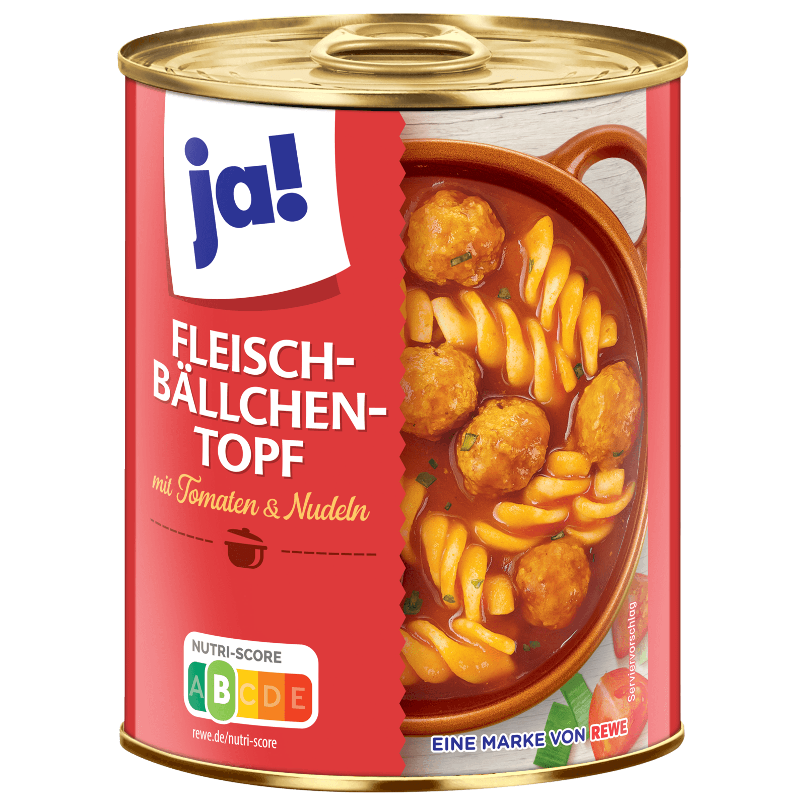 ja! Fleischbällchen-Topf mit Tomaten & Nudeln 800g