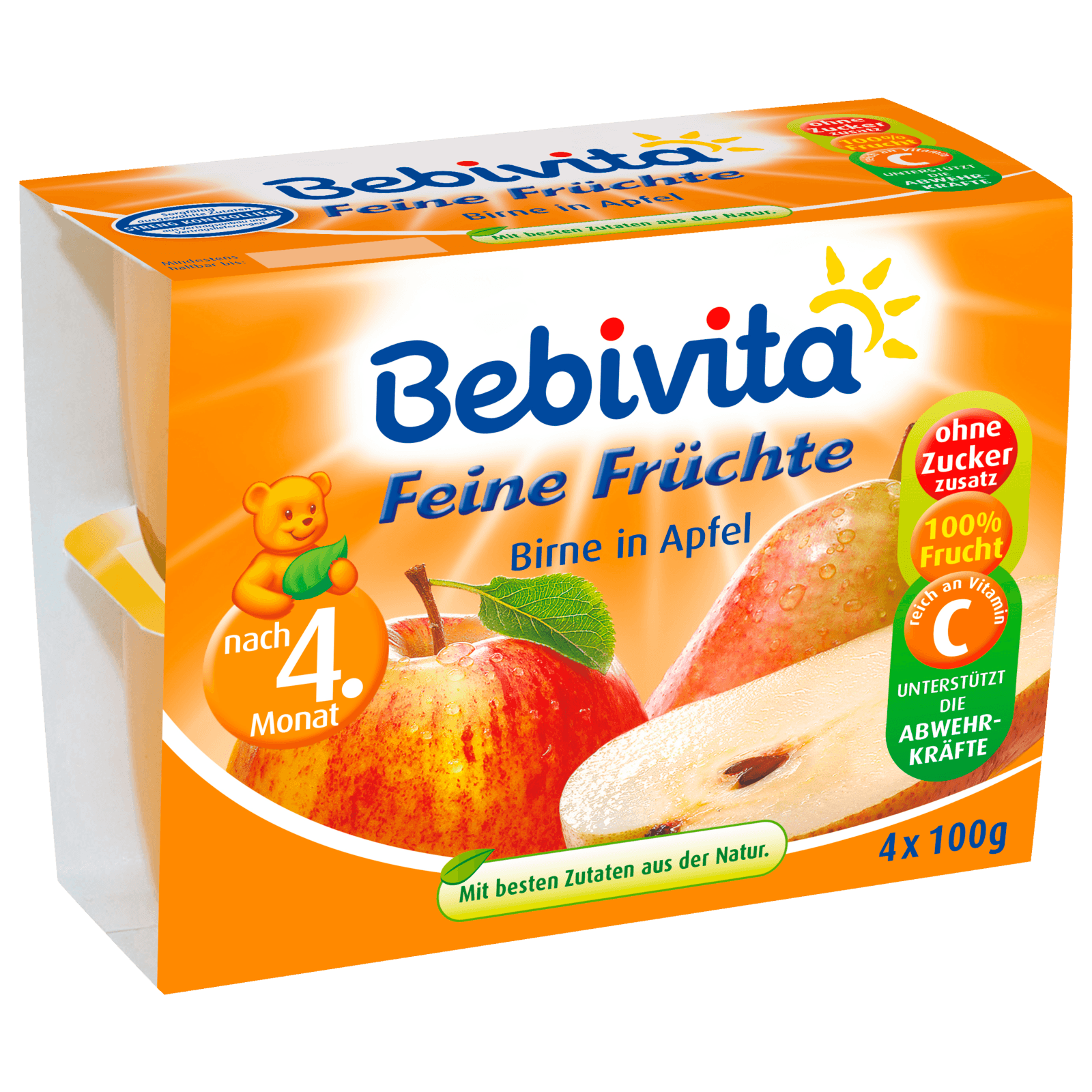 Bebivita Feine Früchte Birne in Apfel 4x100g