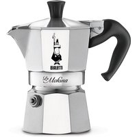 BIALETTI Espressokocher "Moka Express La Mokina", 0,04 l Kaffeekanne, für den Espressoschluck zwischendurch, Aluminium