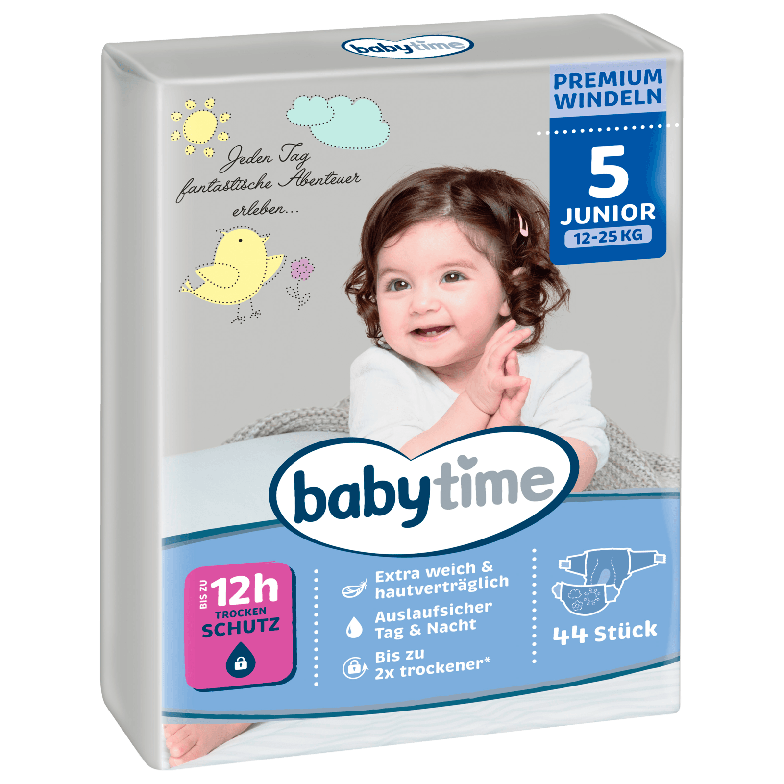 Babytime Windeln Gr.5 Junior 12-25kg 44 Stück