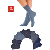 H.I.S Freizeitsocken, (10 Paar), mit weichen Rippbündchen