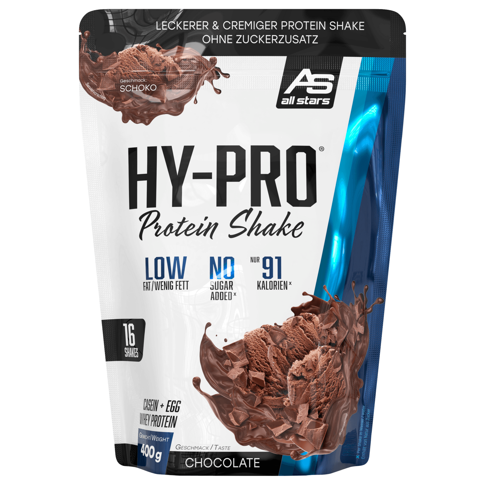 All Stars Hy-Pro Protein Shake Schoko 400g