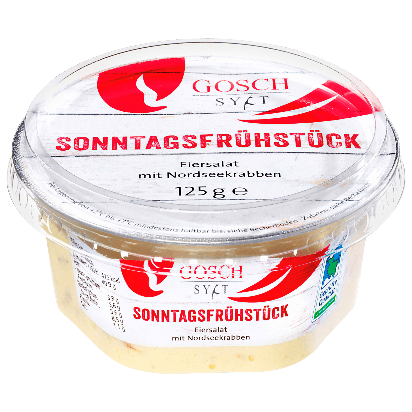 Gosch Sonntagsfrühstück Eiersalat mit Nordseekrabben 125g