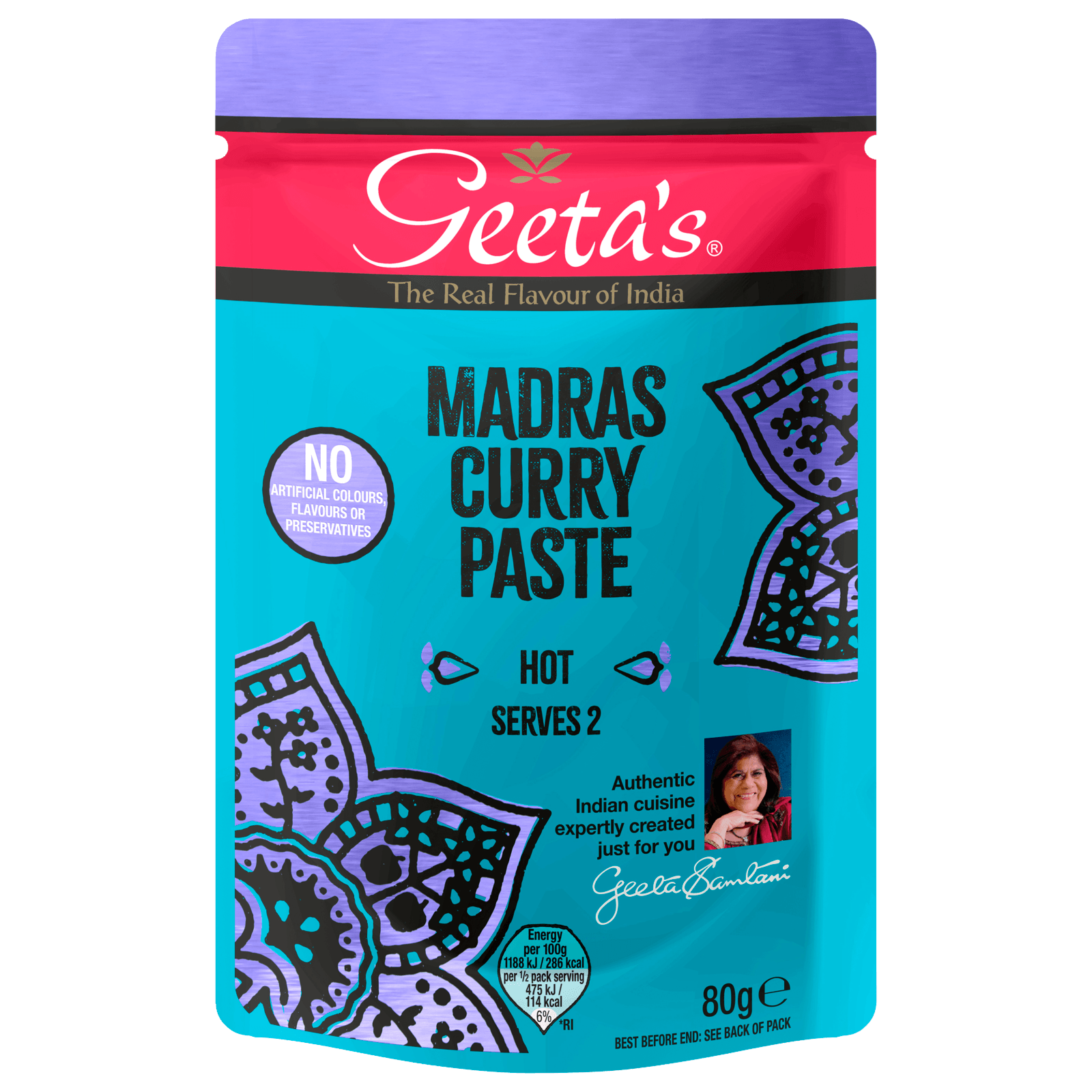 Geeta's Madras Curry Paste hot 80g