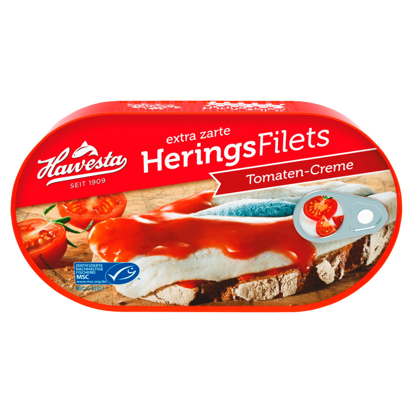 Hawesta Heringsfilets in Tomatencreme 200g