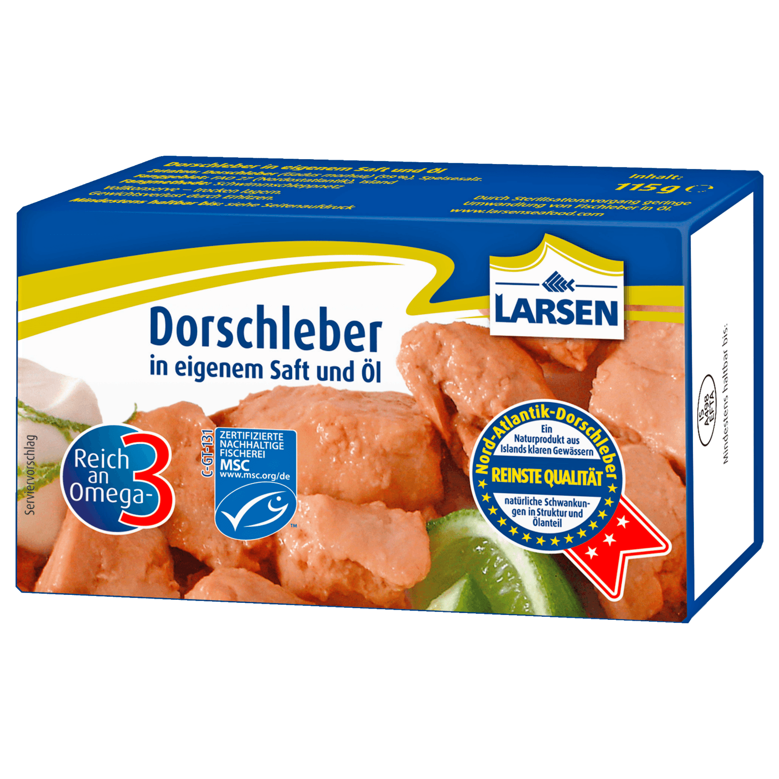 Larsen Dorschleber 115g