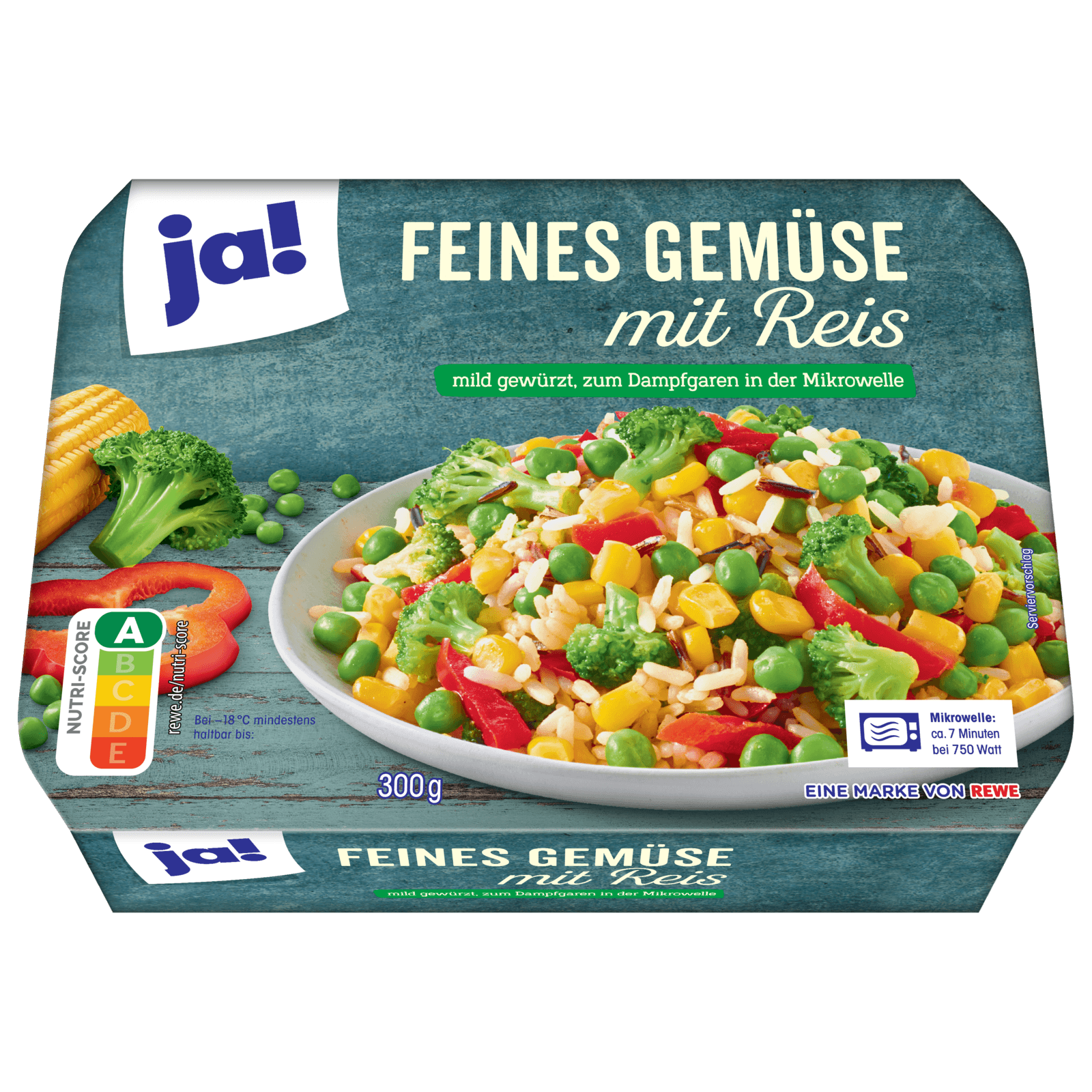 ja! Feines Gemüse mit Reis 300g