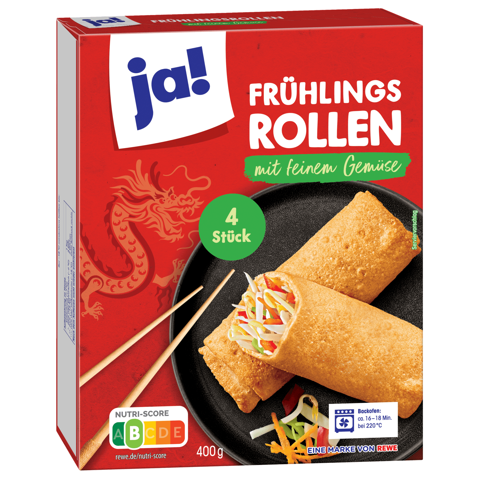 ja! Frühlingsrollen mit Gemüse 100g