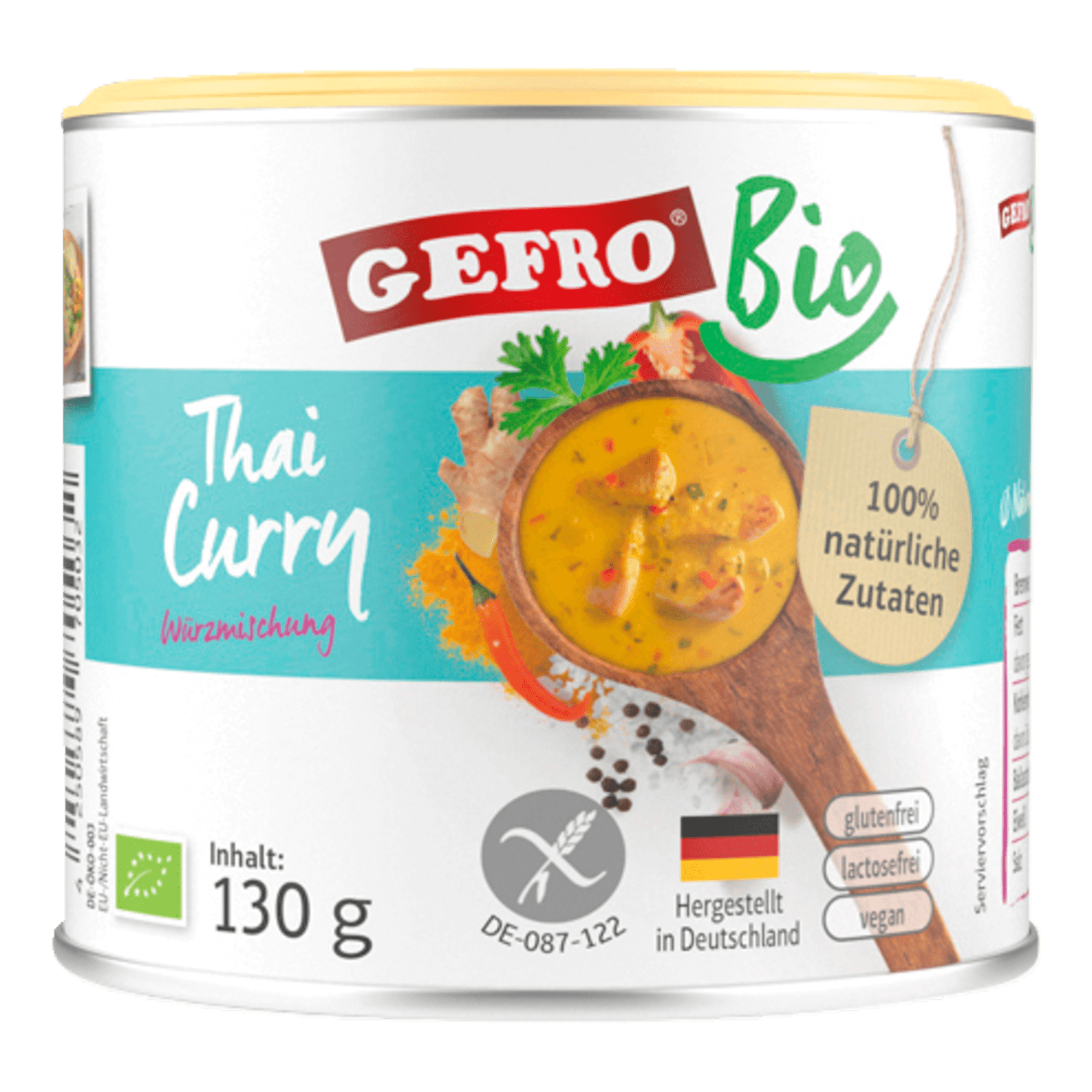 Gefro Bio Thai Curry Würzmischung glutenfrei 130g