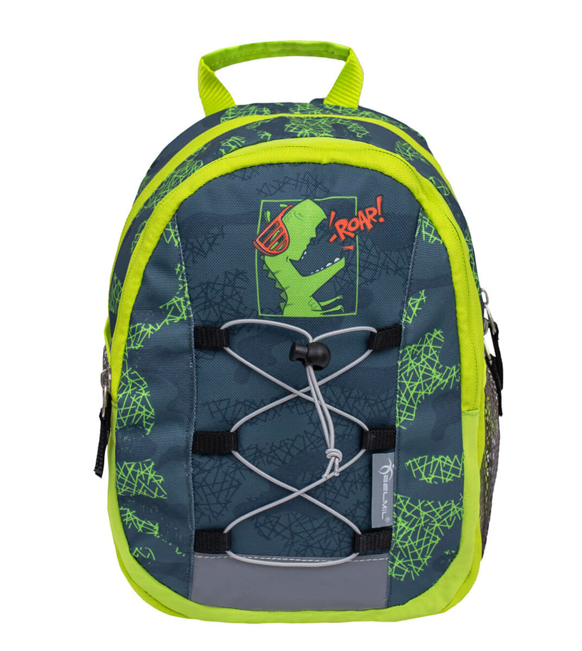 Belmil Kindergartenrucksack Mini Kiddy Roaar grün