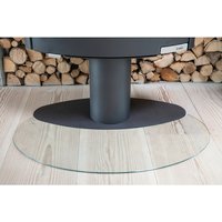 ADURO Glasbodenplatte, elliptisch, BxL: 114,8 x 68,3 cm, Stärke: 6 mm, transparent