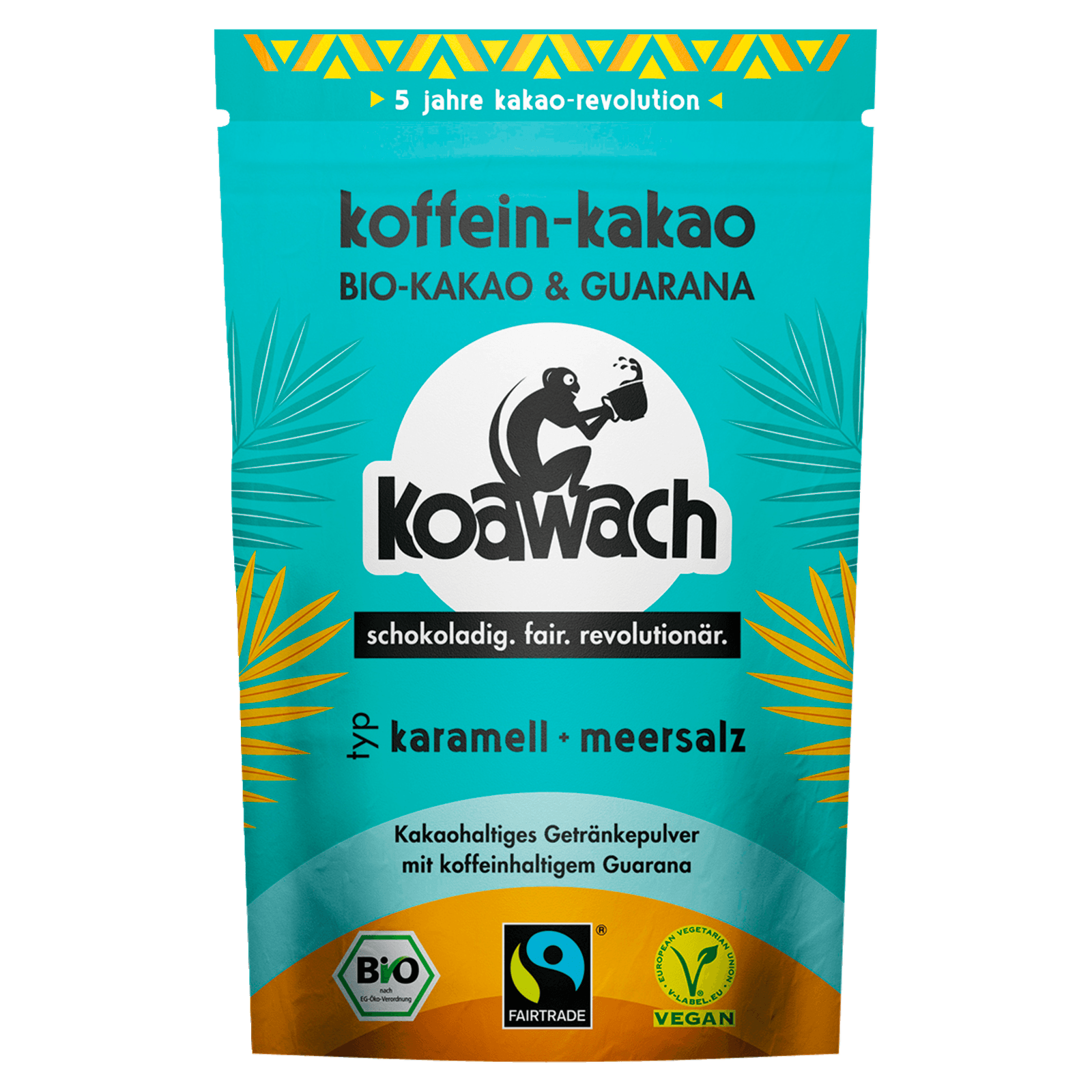 Koawach Bio Koffein-Kakao Karamell + Meersalz 100g