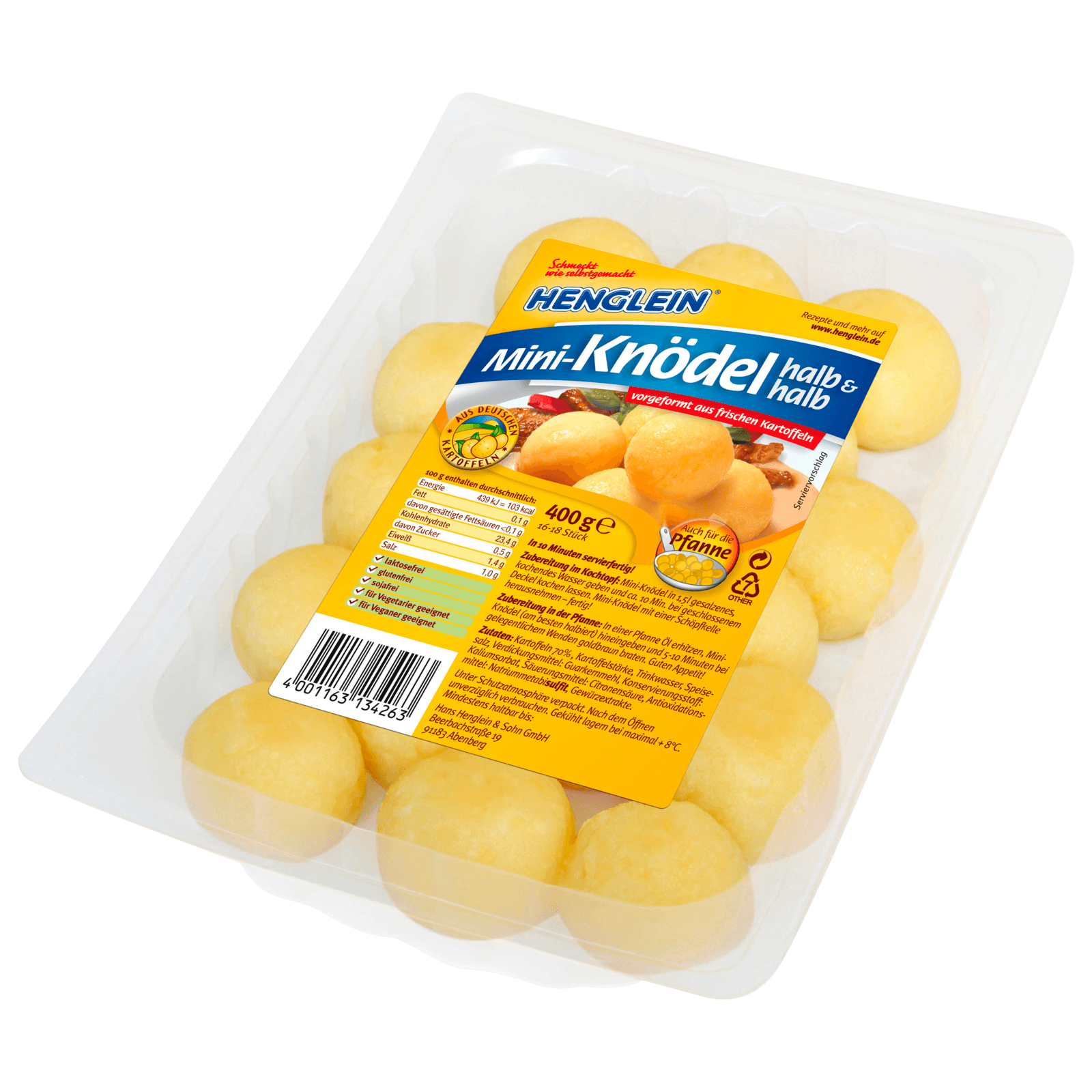 Henglein Mini-Knödel halb&halb 400g