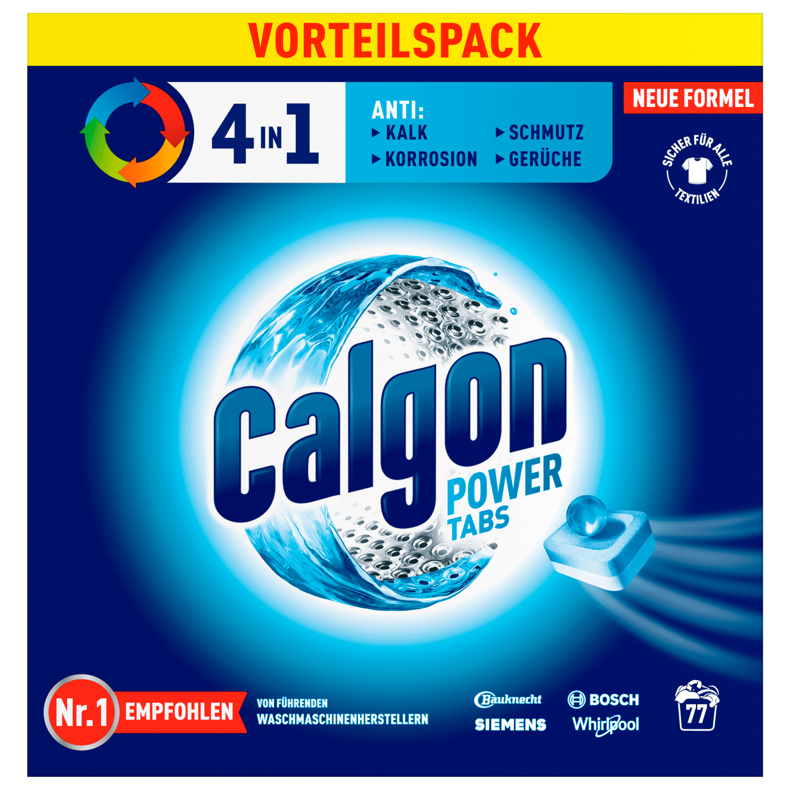 Calgon 4in1 Power Tabs 77 Stück