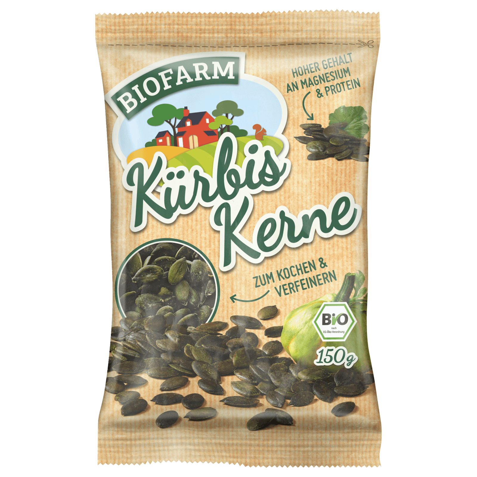 Biofarm Bio Kürbis Kerne 150g