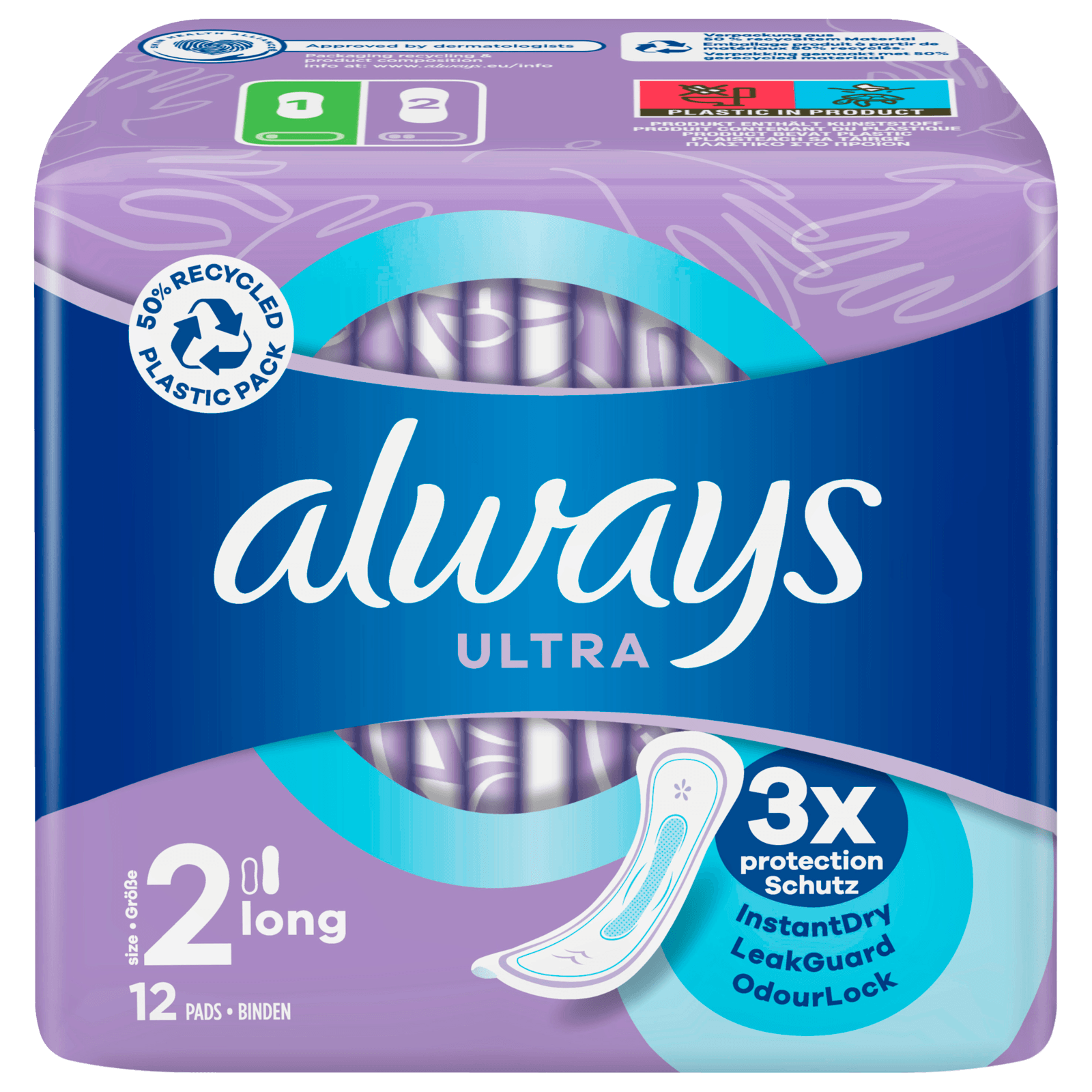 Always Ultra Damenbinden Long 12 Stück