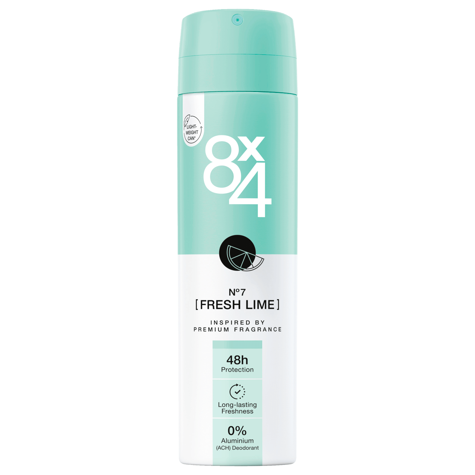 8x4 Deospray No.7 Fresh Lime 150ml