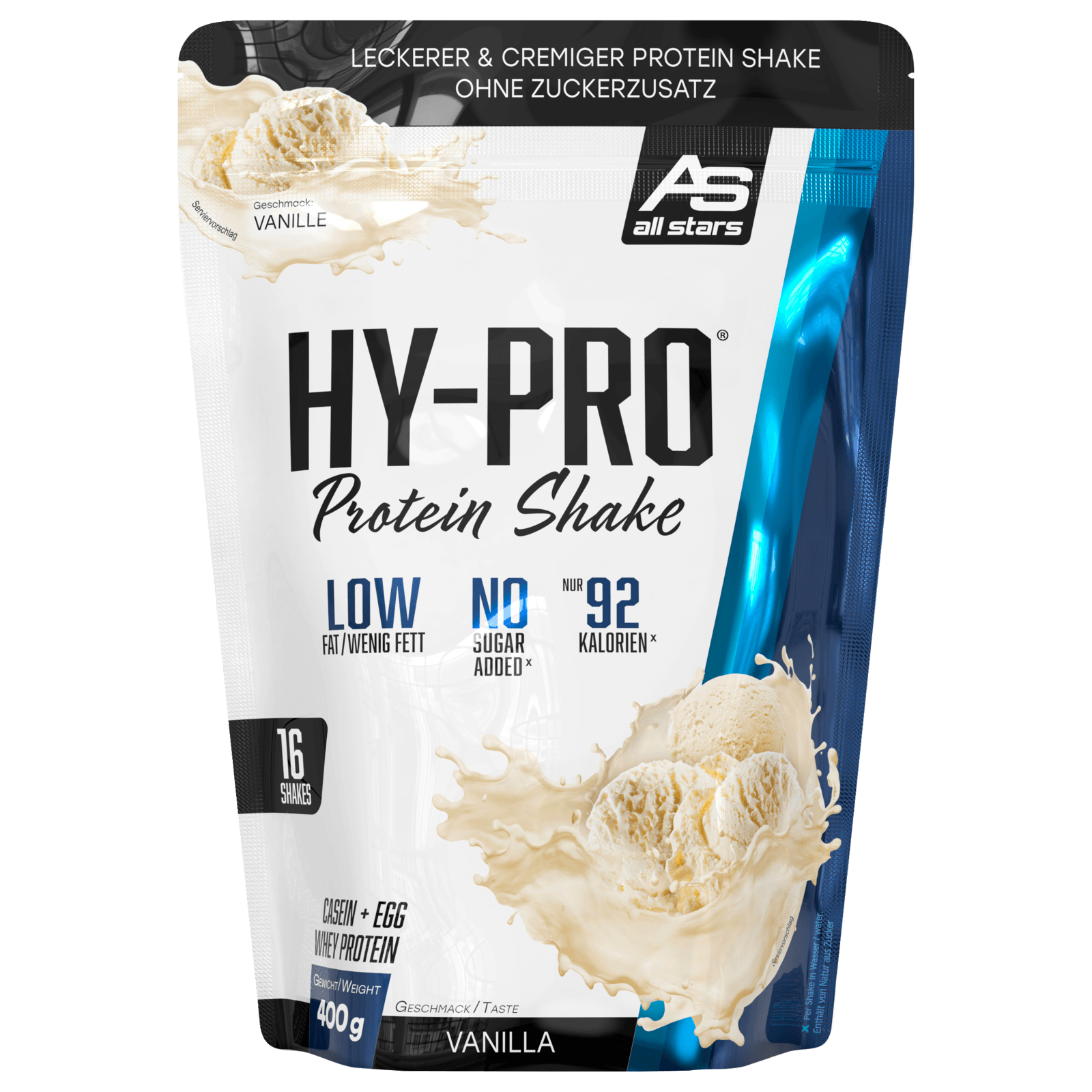 All Stars Hy-Pro Protein Shake Vanilla 400g