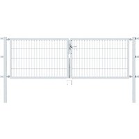 Alberts Zaundoppeltür, 250 cm Breite, in versch. Höhen