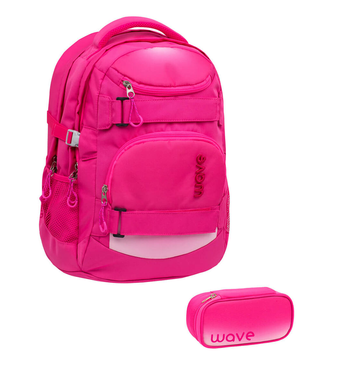 Belmil Schulrucksack Wave Infiniy Set 1 Ombre Light Pink pink