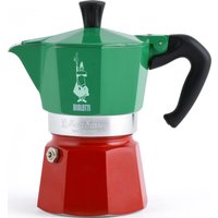 BIALETTI Espressokocher "Moka Express Tricolore Italia", 0,27 l Kaffeekanne, 6 Tassen
