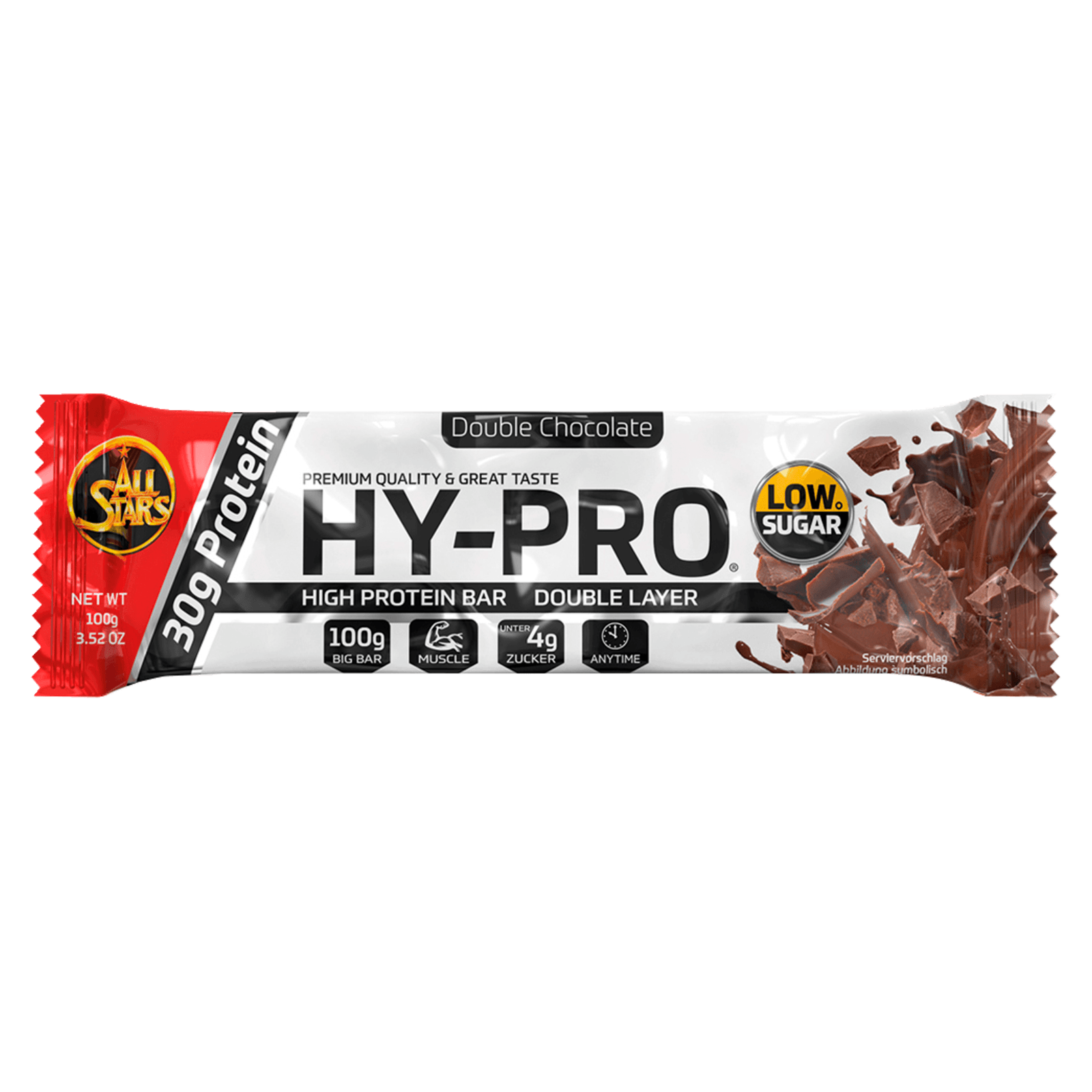 All Stars Hy-Pro High Protein Bar Double Chocolate 100g