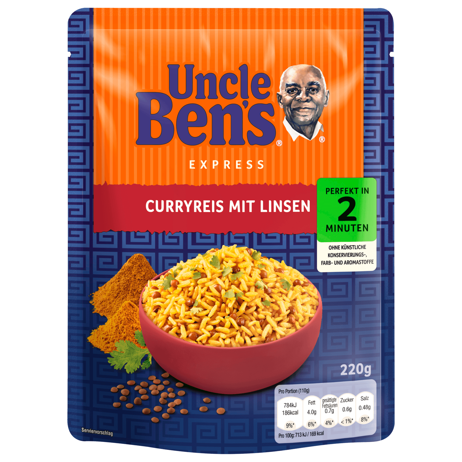 Ben's Original Express Curryreis mit Linsen 220g