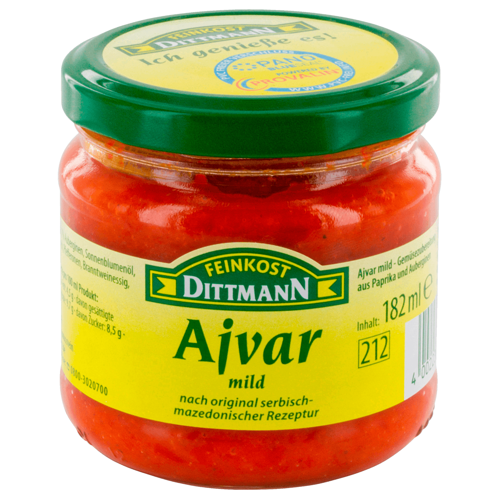 Feinkost Dittmann Ajvar mild 182ml