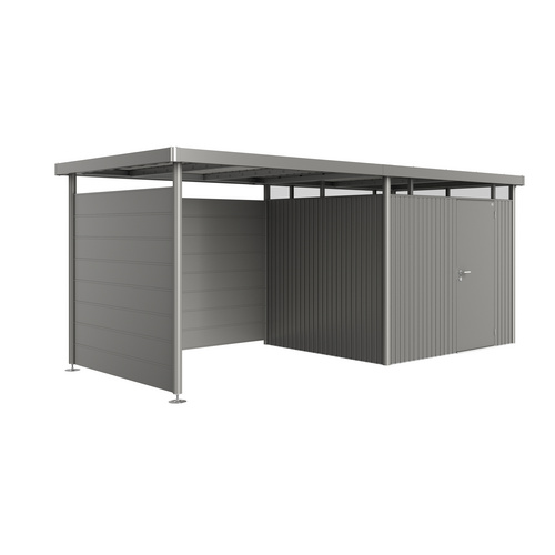 BIOHORT Seitenwand »HighLine«, Breite: 157 cm, Stahlblech, quarzgrau-metallic